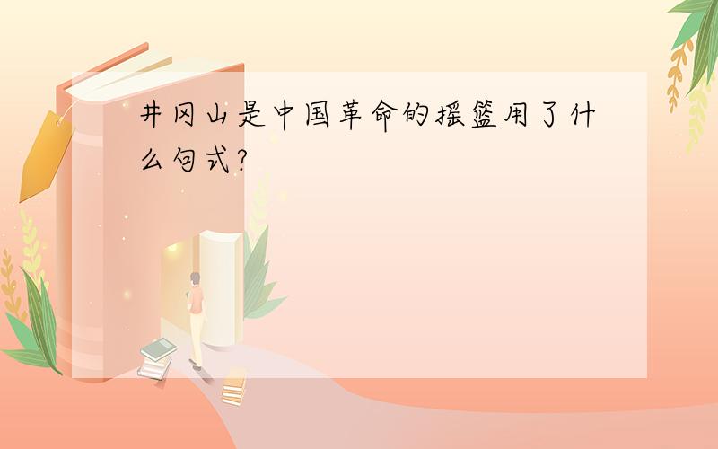 井冈山是中国革命的摇篮用了什么句式?