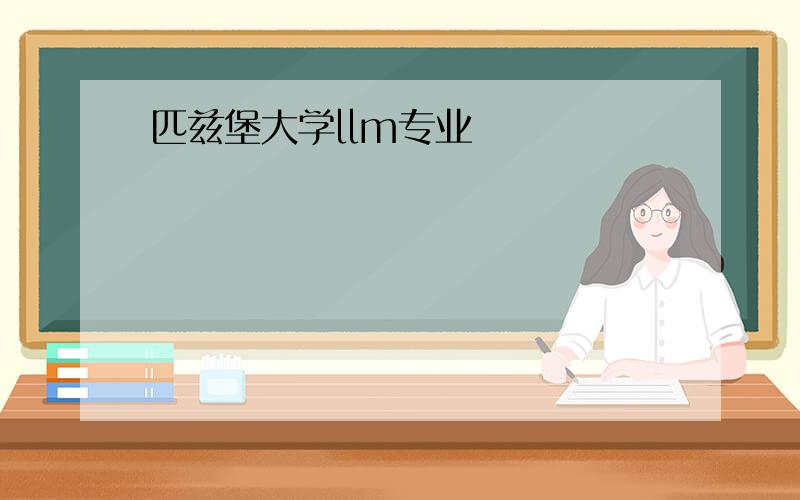 匹兹堡大学llm专业