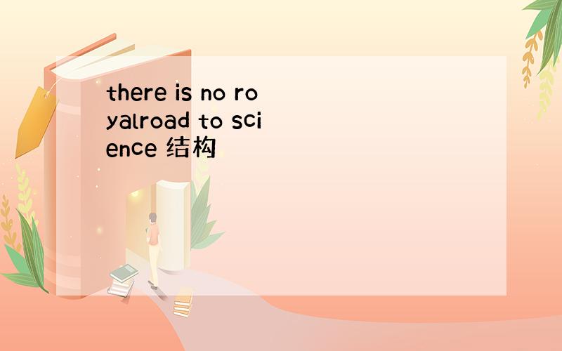 there is no royalroad to science 结构