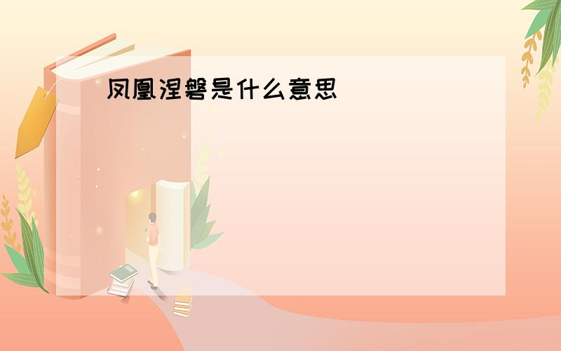 凤凰涅磐是什么意思