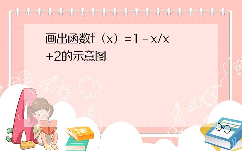 画出函数f（x）=1-x/x+2的示意图