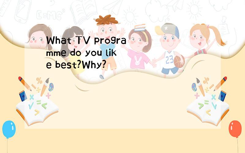 What TV programme do you like best?Why?