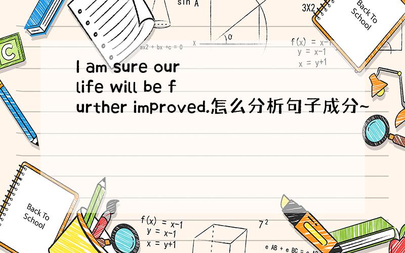 I am sure our life will be further improved.怎么分析句子成分~