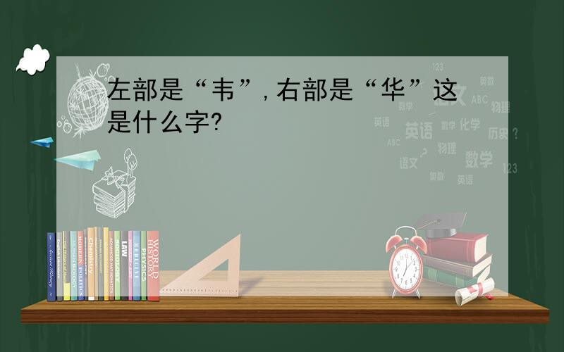 左部是“韦”,右部是“华”这是什么字?